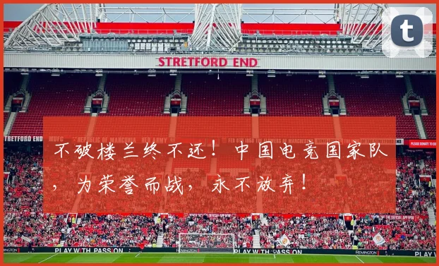 不破楼兰终不还！中国电竞国家队，为荣誉而战，永不放弃！