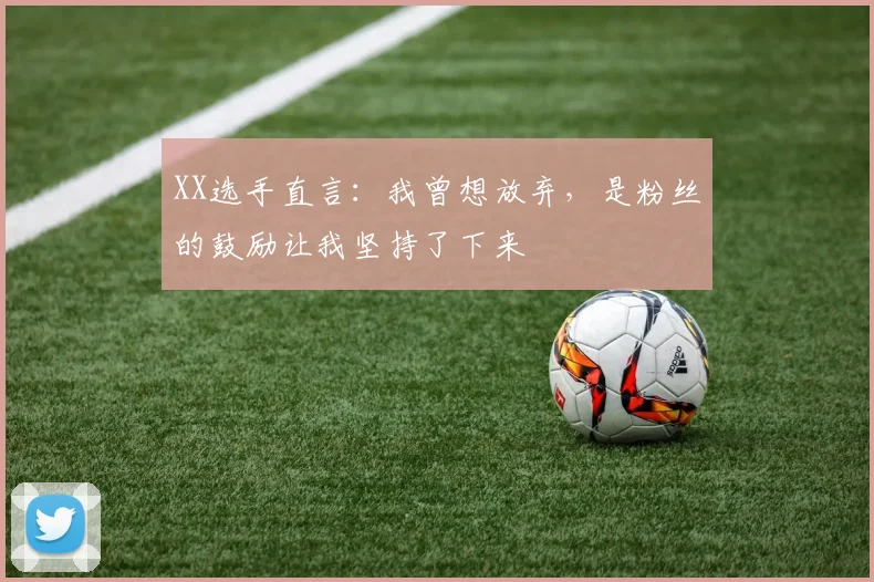XX选手直言：我曾想放弃，是粉丝的鼓励让我坚持了下来